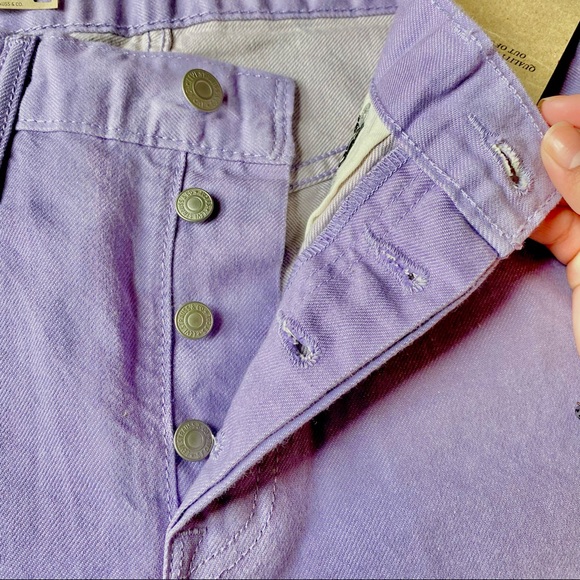 NWT Levi's Pastel Purple 501 Mid-Rise Shorts - Picture 5 of 5